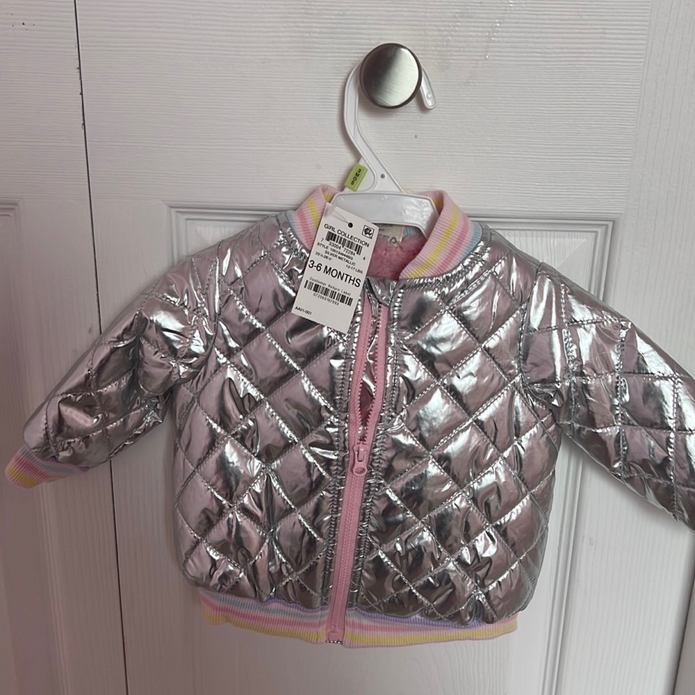Metallic infant jacket